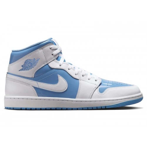 Кроссы Jordan 1 Mid Legend Blue - мужская сетка размеров