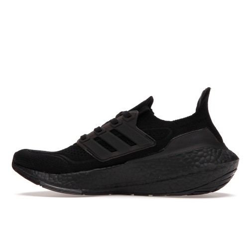 Кроссы adidas Ultra Boost 21 Triple Black (W) - женская сетка размеров