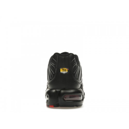 Nike Air Max Plus Premium Black University Red - мужская сетка размеров