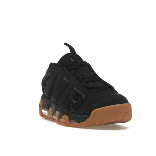 Кроссы Nike Air More Uptempo Low Black Gum - мужская сетка размеров