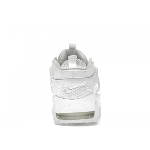 Кроссы Nike Air More Uptempo Low Triple White - мужская сетка размеров