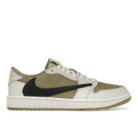 Кроссовки Jordan 1 Retro Low Golf Travis Scott Neutral Olive