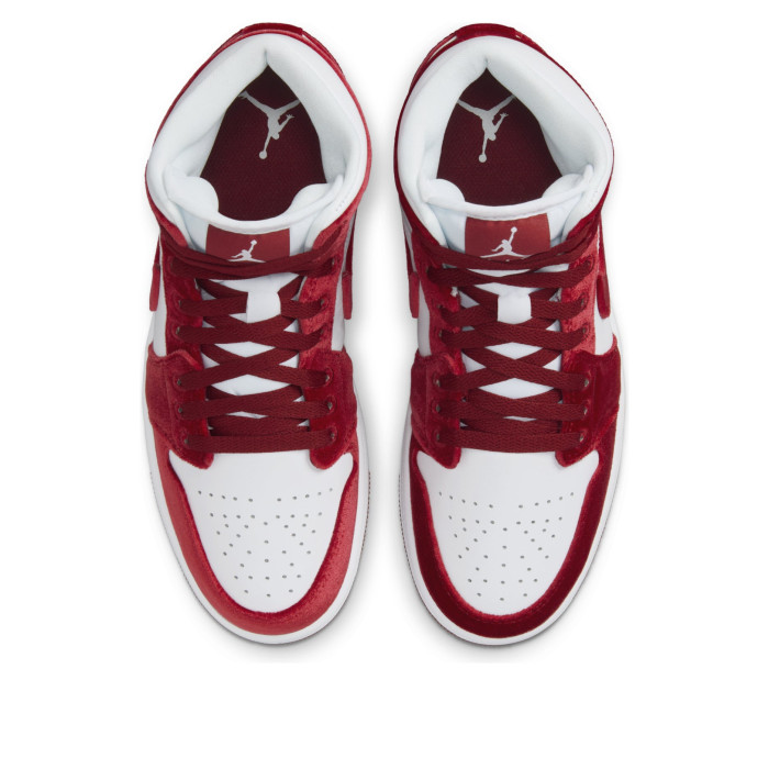Wmns Air Jordan 1 Mid Red Velvet - женская сетка размеров Wmns Air Jordan 1 Mid Red Velvet - женская сетка размеров