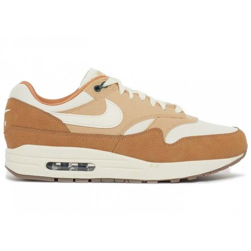 Кроссы Nike Air Max 1 87 Wheat (W) - женская сетка размеров
