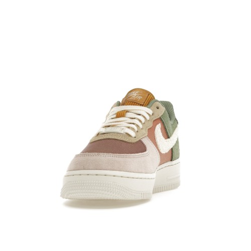 Кроссы Nike Air Force 1 Low 07 LX Oil Green Terra Blush (W) - женская сетка размеров
