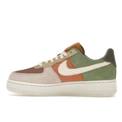 Кроссы Nike Air Force 1 Low 07 LX Oil Green Terra Blush (W) - женская сетка размеров