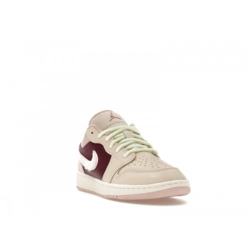 Air Jordan 1 Low SE GS Fur Swoosh - подростковая сетка размеров