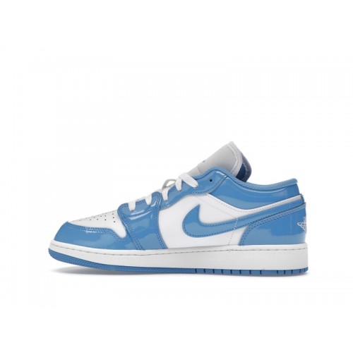 Air Jordan 1 Low GS UNC Patent - подростковая сетка размеров