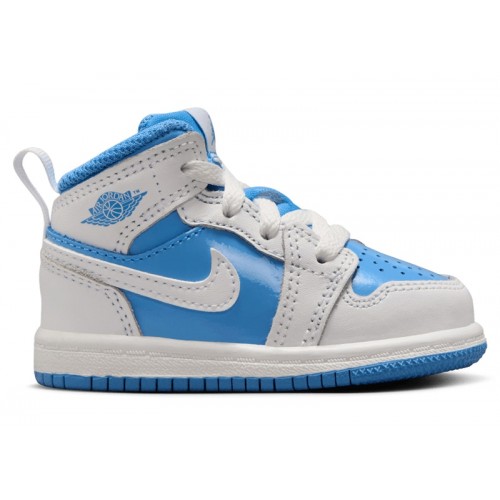 Кроссы Jordan 1 Mid Legend Blue (TD) - детская сетка размеров