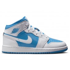 Подростковые кроссовки Jordan 1 Mid Legend Blue (GS)