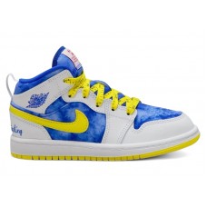 Детские кроссовки Jordan 1 Mid Sneaker School Be Tall In Your Thinking (PS)