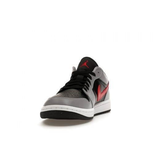 Кроссы Jordan 1 Low Cement Grey Fire Red (W) - женская сетка размеров