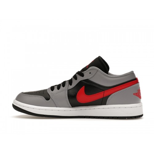 Кроссы Jordan 1 Low Cement Grey Fire Red (W) - женская сетка размеров