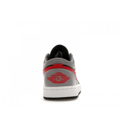 Кроссы Jordan 1 Low Cement Grey Fire Red (W) - женская сетка размеров