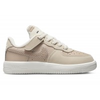 Детские кроссовки Nike Force 1 Low SE EasyOn Sanddrift Sail Dark Raisin Pale Ivory (PS)