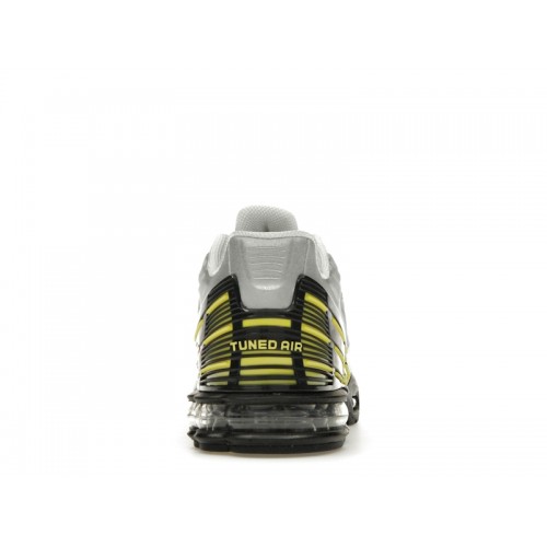 Кроссы Nike Air Max Plus 3 Metallic Silver Opti Yellow - мужская сетка размеров