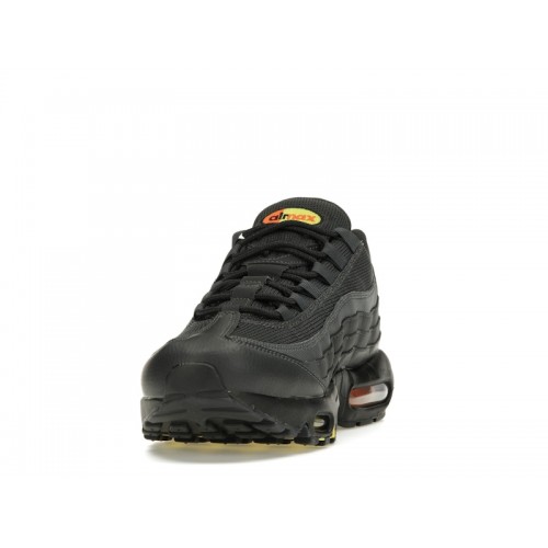 Кроссы Nike Air Max 95 Anthracite Safety Orange - мужская сетка размеров