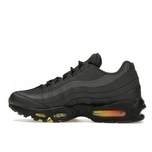 Кроссы Nike Air Max 95 Anthracite Safety Orange - мужская сетка размеров