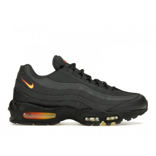 Кроссы Nike Air Max 95 Anthracite Safety Orange - мужская сетка размеров