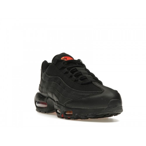 Nike Air Max 95 Black Red Orange - мужская сетка размеров