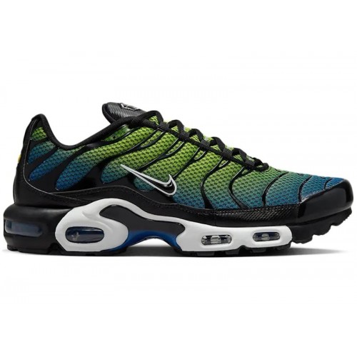 Кроссы Nike Air Max Plus Racer Blue Volt - мужская сетка размеров