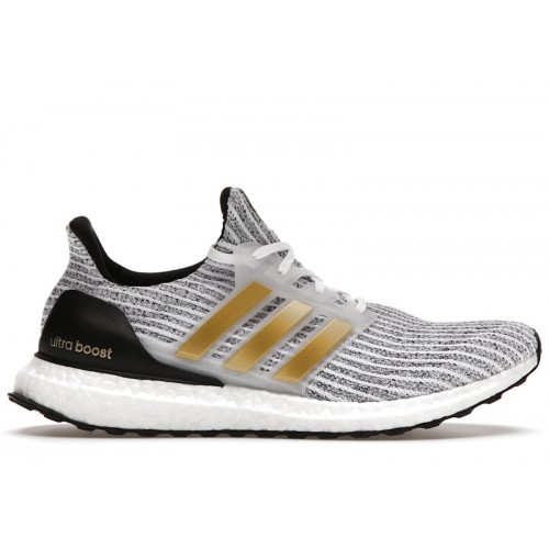 adidas Ultra Boost White Gold Metallic - мужская сетка размеров