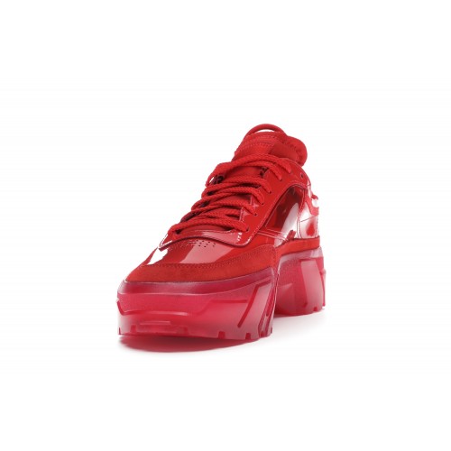 Кроссы Reebok Cardi Club C Red (W) - женская сетка размеров