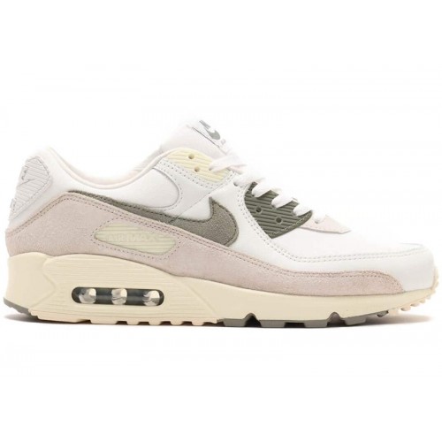 Кроссы Nike Air Max 90 SE White Dark Stucco - мужская сетка размеров