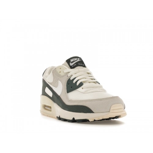 Кроссы Nike Air Max 90 Sail Vintage Green (W) - женская сетка размеров