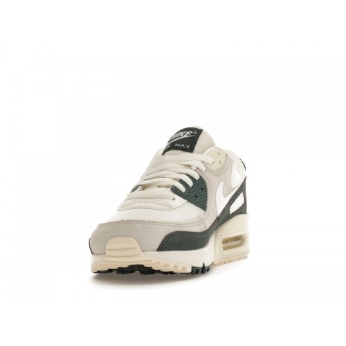 Кроссы Nike Air Max 90 Sail Vintage Green (W) - женская сетка размеров