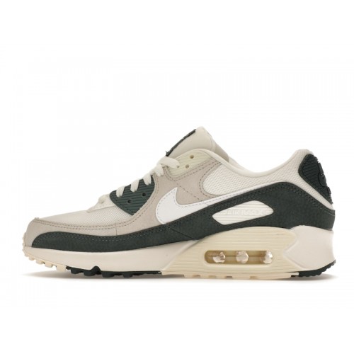 Кроссы Nike Air Max 90 Sail Vintage Green (W) - женская сетка размеров