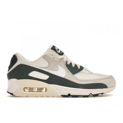 Кроссы Nike Air Max 90 Sail Vintage Green (W) - женская сетка размеров