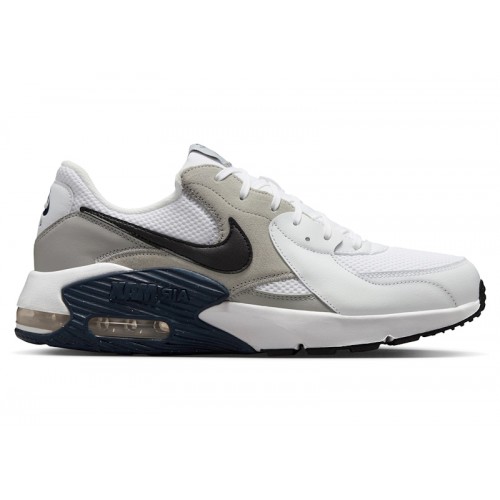 Кроссы Nike Air Max Excee White Light Smoke Grey Black - мужская сетка размеров
