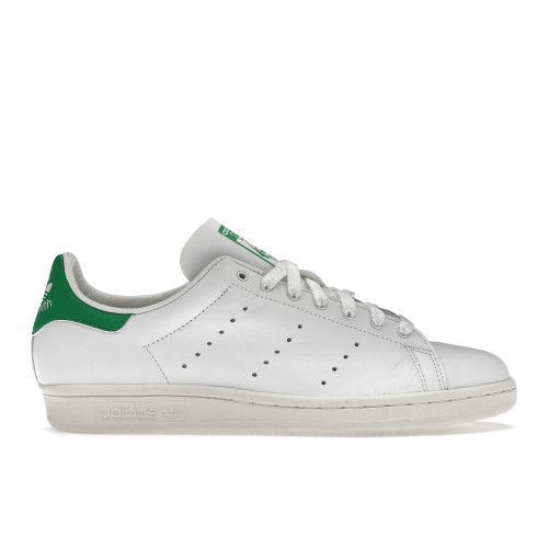 Кроссы adidas Stan Smith 80s Cloud White Green - мужская сетка размеров