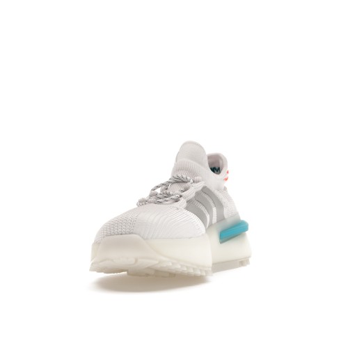 Кроссы adidas NMD S1 Footwear White Blue Orange - мужская сетка размеров