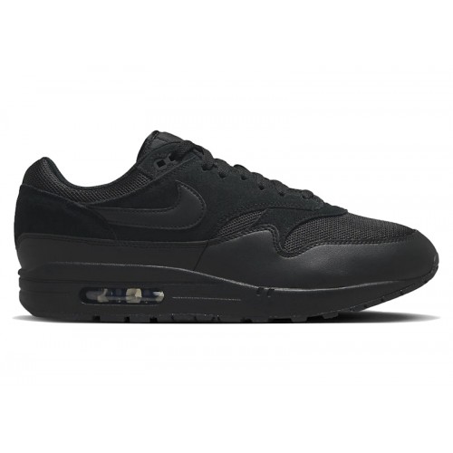 Кроссы Nike Air Max 1 Essential Triple Black - мужская сетка размеров