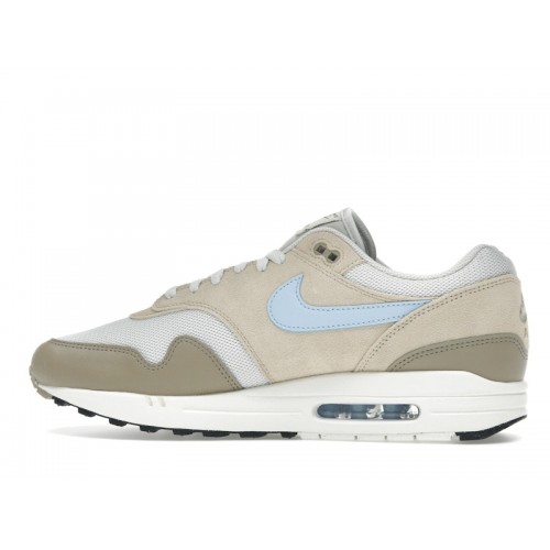 Nike Air Max 1 Essential Light Bone Psychic Blue - мужская сетка размеров