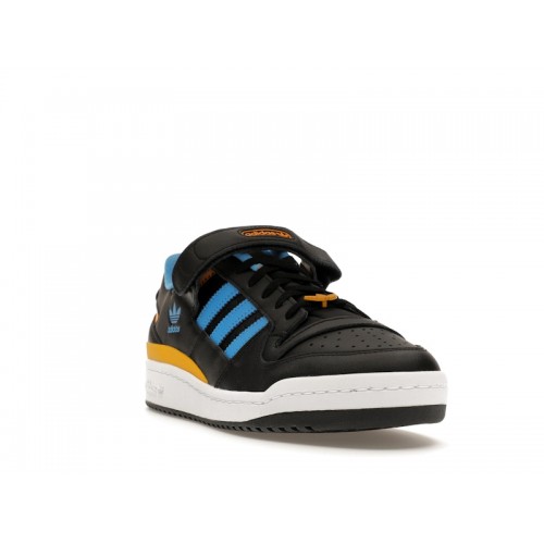 Кроссы adidas Forum Low Black Pulse Blue Collegiate Gold - мужская сетка размеров