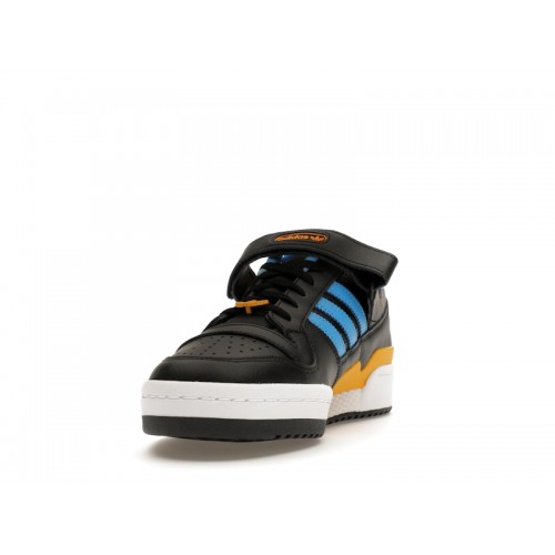 Кроссы adidas Forum Low Black Pulse Blue Collegiate Gold - мужская сетка размеров