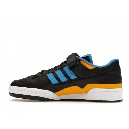 Кроссы adidas Forum Low Black Pulse Blue Collegiate Gold - мужская сетка размеров