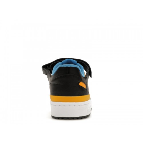 Кроссы adidas Forum Low Black Pulse Blue Collegiate Gold - мужская сетка размеров