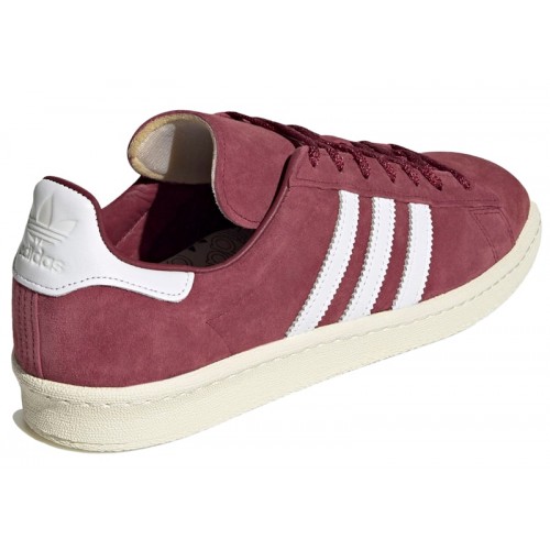 adidas Campus 80s Collegiate Burgundy Cloud White - мужская сетка размеров