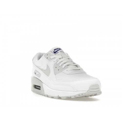Кроссы Nike Air Max 90 Team White Royal - мужская сетка размеров