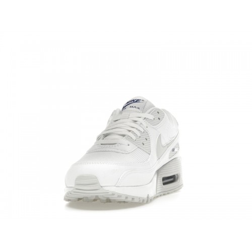 Кроссы Nike Air Max 90 Team White Royal - мужская сетка размеров