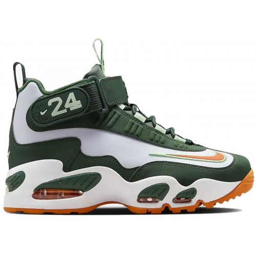 Кроссы Nike Air Griffey Max 1 Miami Hurricanes (GS) - подростковая сетка размеров