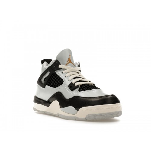 Air Jordan 4 Retro PS Platinum Gold - детская сетка размеров