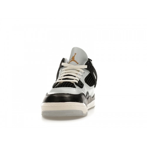Air Jordan 4 Retro PS Platinum Gold - детская сетка размеров