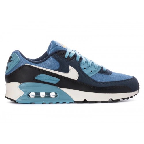 Кроссы Nike Air Max 90 PRM Armory Navy - мужская сетка размеров