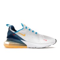 Кроссовки Nike Air Max 270 White Industrial Blue Citron Pulse