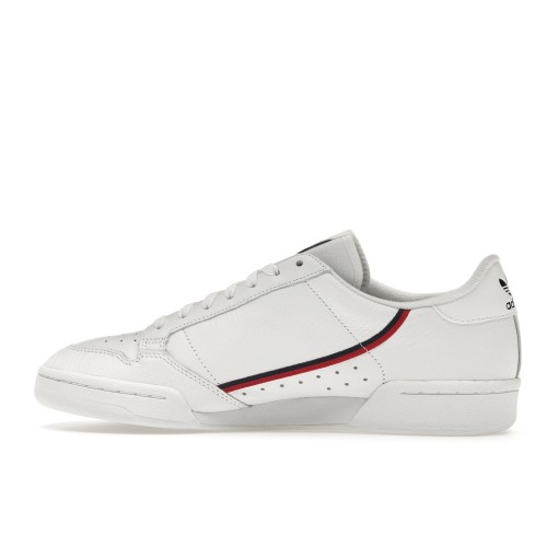 Кроссы adidas Continental 80 White Scarlet Navy - мужская сетка размеров